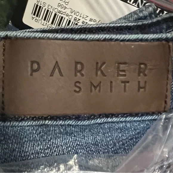 NWT $189 PARKER SMITH | Whiskered Faded Split Calf Jeans - Picture 11 of 16